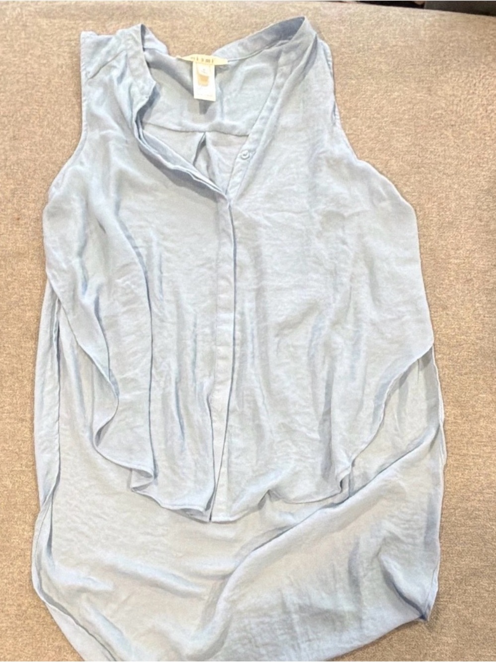 Francesca’s Mi Ami: light blue sleeveless blouse size small